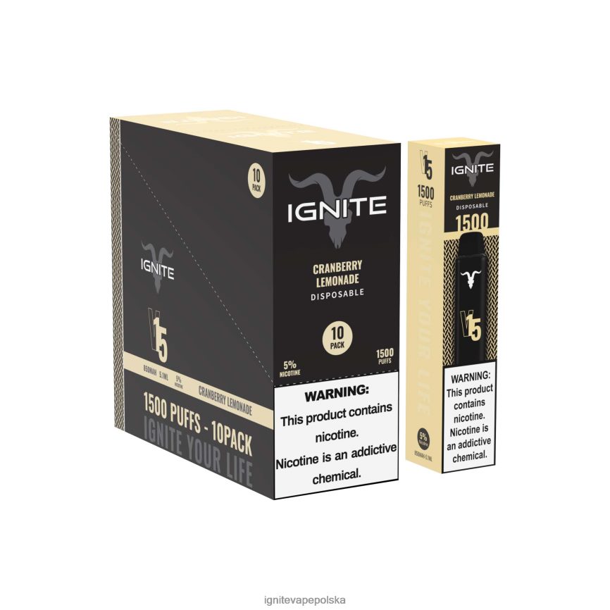 Ignite E Papieros Cena | IGNITE V15 vape pen 10 szt lód jagodowy 0648NZ97